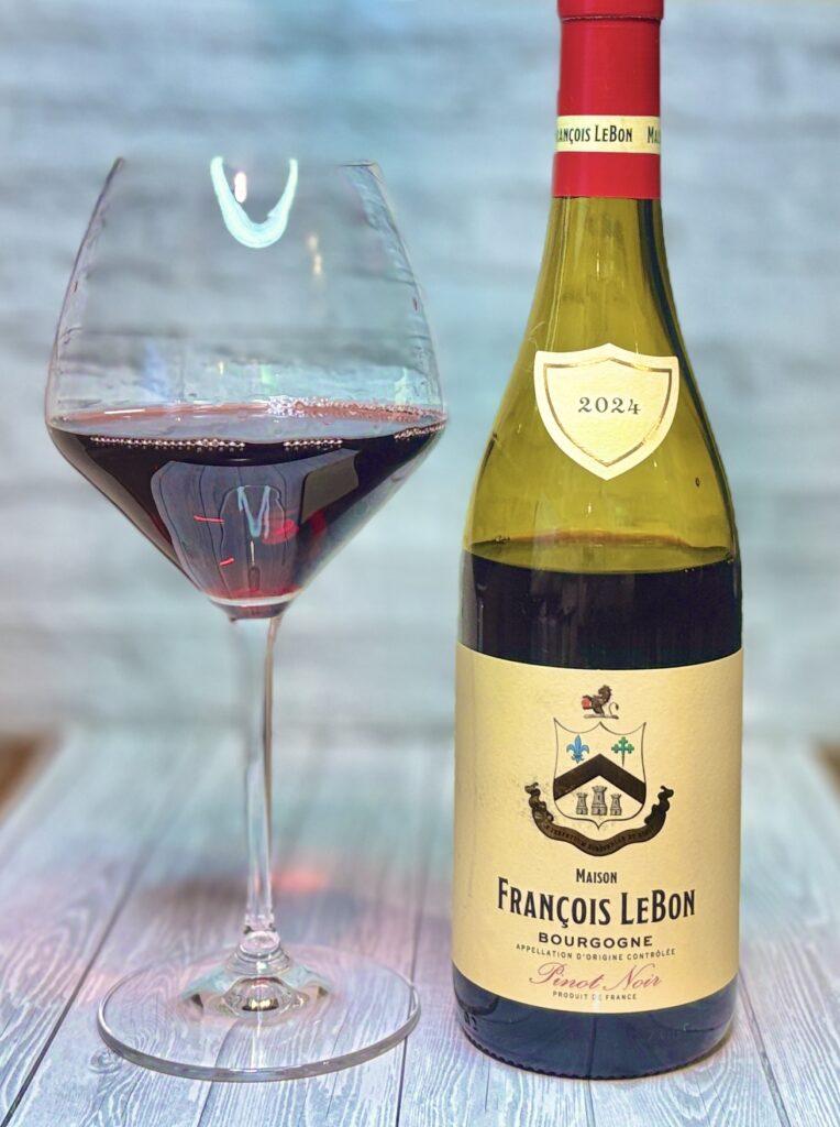 メゾン・フランソワ・ルボン ブルゴーニュ ピノ・ノワール 2024（Maison François LeBon Bourgogne Pinot Noir）｜フランス ブルゴーニュ産 赤ワイン｜ピノノワール 和食 トンテキ ペアリング｜AOC認定 フランスワイン